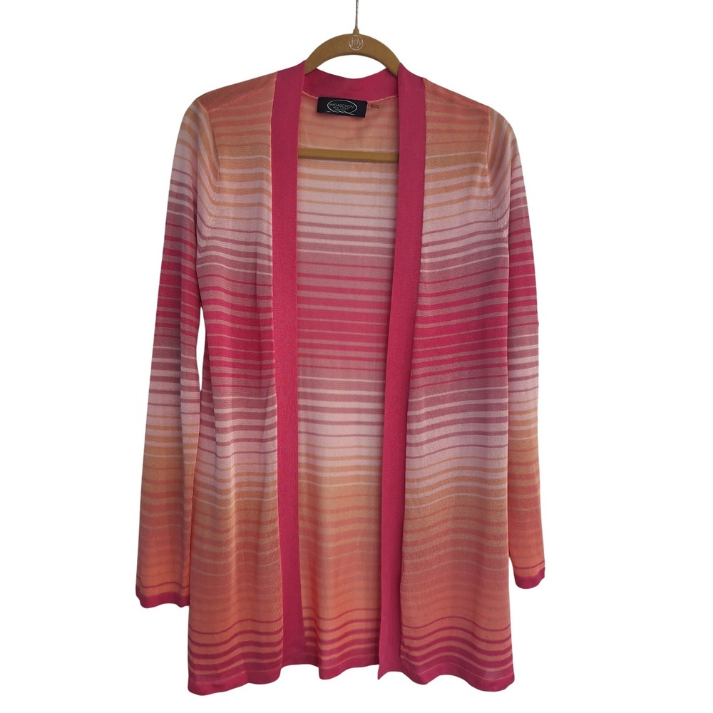 Magaschoni Women's‎ Open Front Cardigan Gray Size S